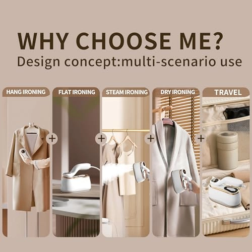 Steam Iron - 1200W 220ml Foldable & Portable