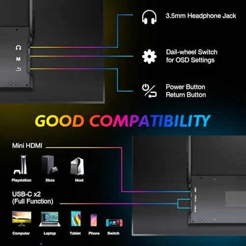 Laptop Monitor - 0507 18.5 Inches 1920 x 1080 Pixels