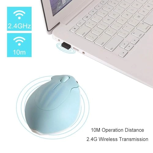 Cute Animal Hamster Shape Silent Mini Travel Mouse - Wireless