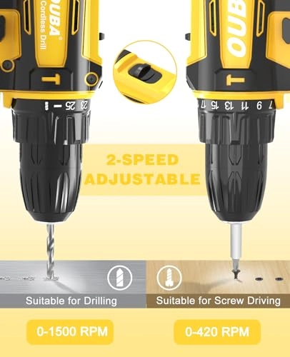 Power Drill Cordless - 2000 Milliamp Hours