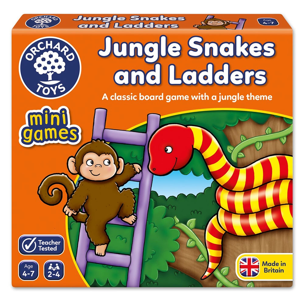 Orchard Toys Jungle Snake & Ladders - 4-7 years