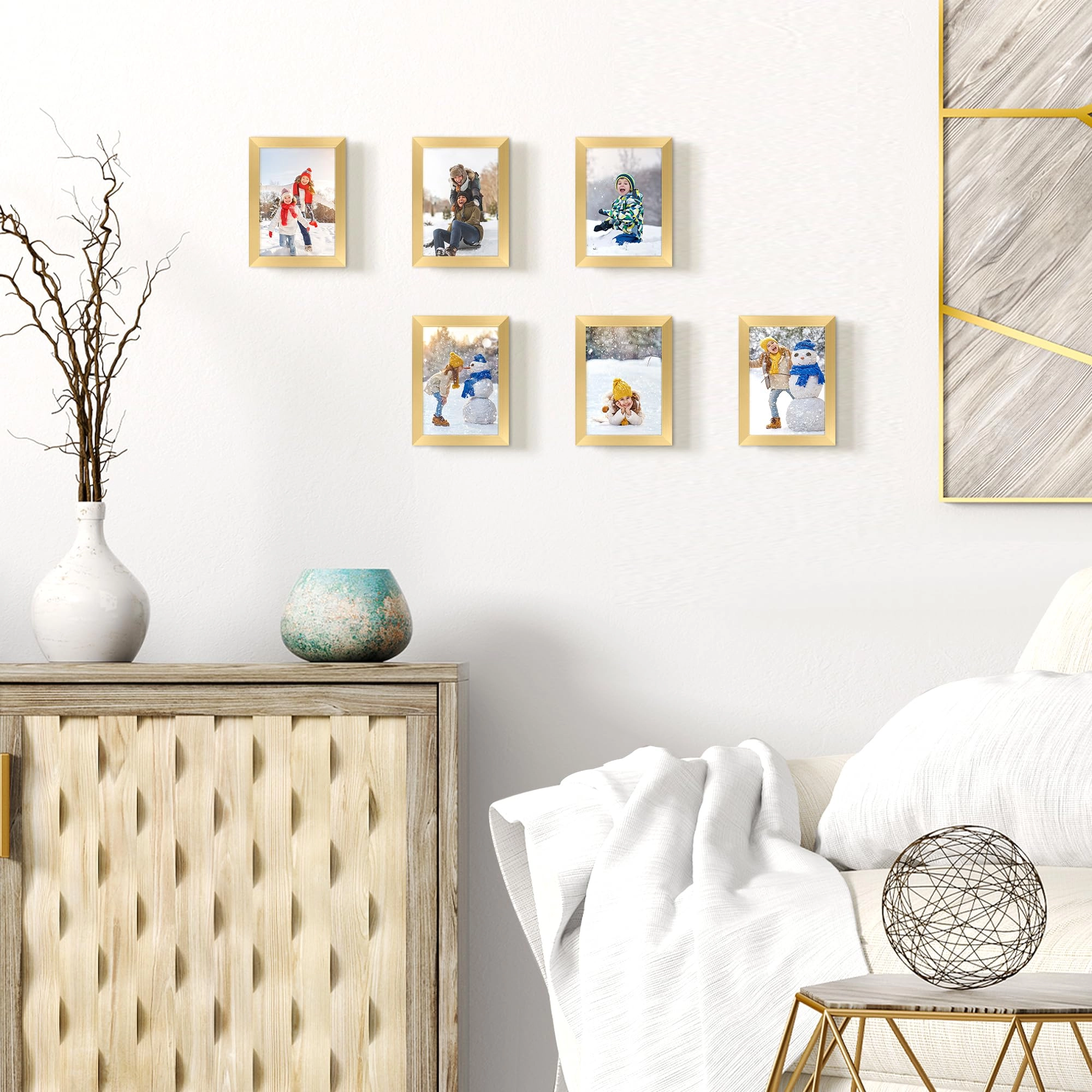 10 Pack Picture Frames - 8x10, 5x7, 4x6