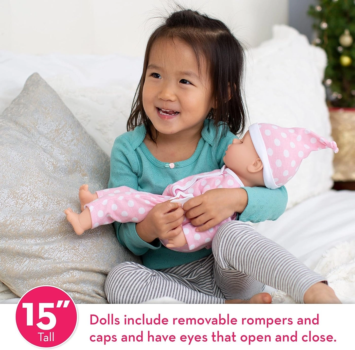 Luke & Lucy Twin Baby Dolls - 15-inch Boy and Girl Ages 18 months+