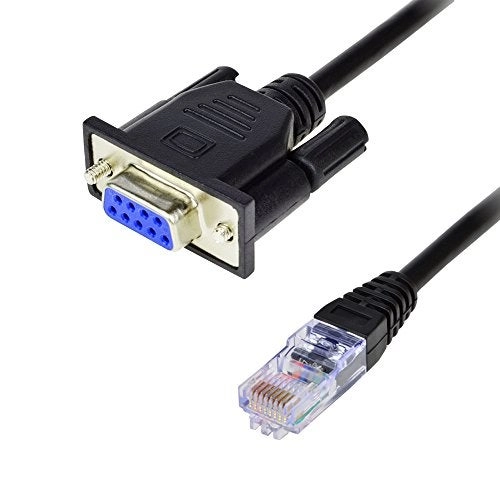 LFHUKEJI RS232 to RJ45 - DB9 9-Pin Male to RJ45 Female Cat5e/6