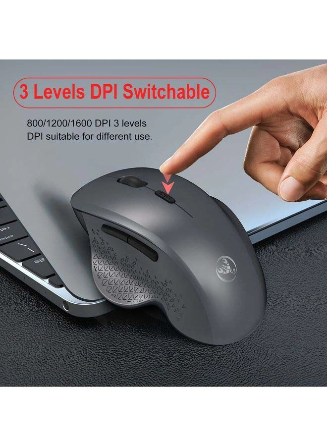 Adjustable DPI Ergonomic Mouse - Wireless