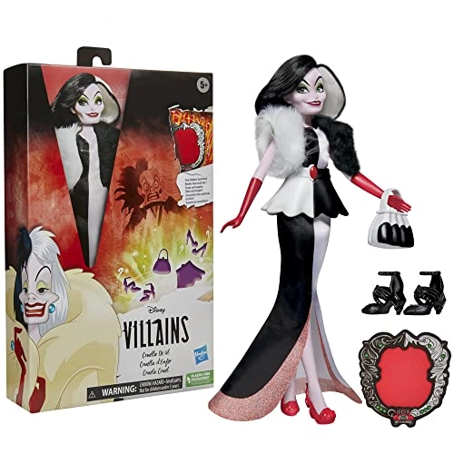 Cruella De Vil Fashion Doll - 11-inch Plastic Ages 5+