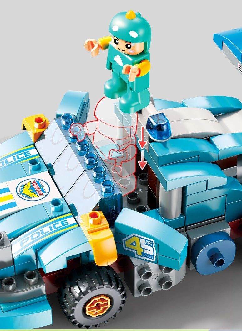 Building Blocks Set - Police 182pcs