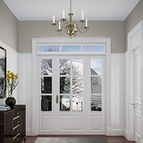 Williamsburg - 6 Light Antique Brass