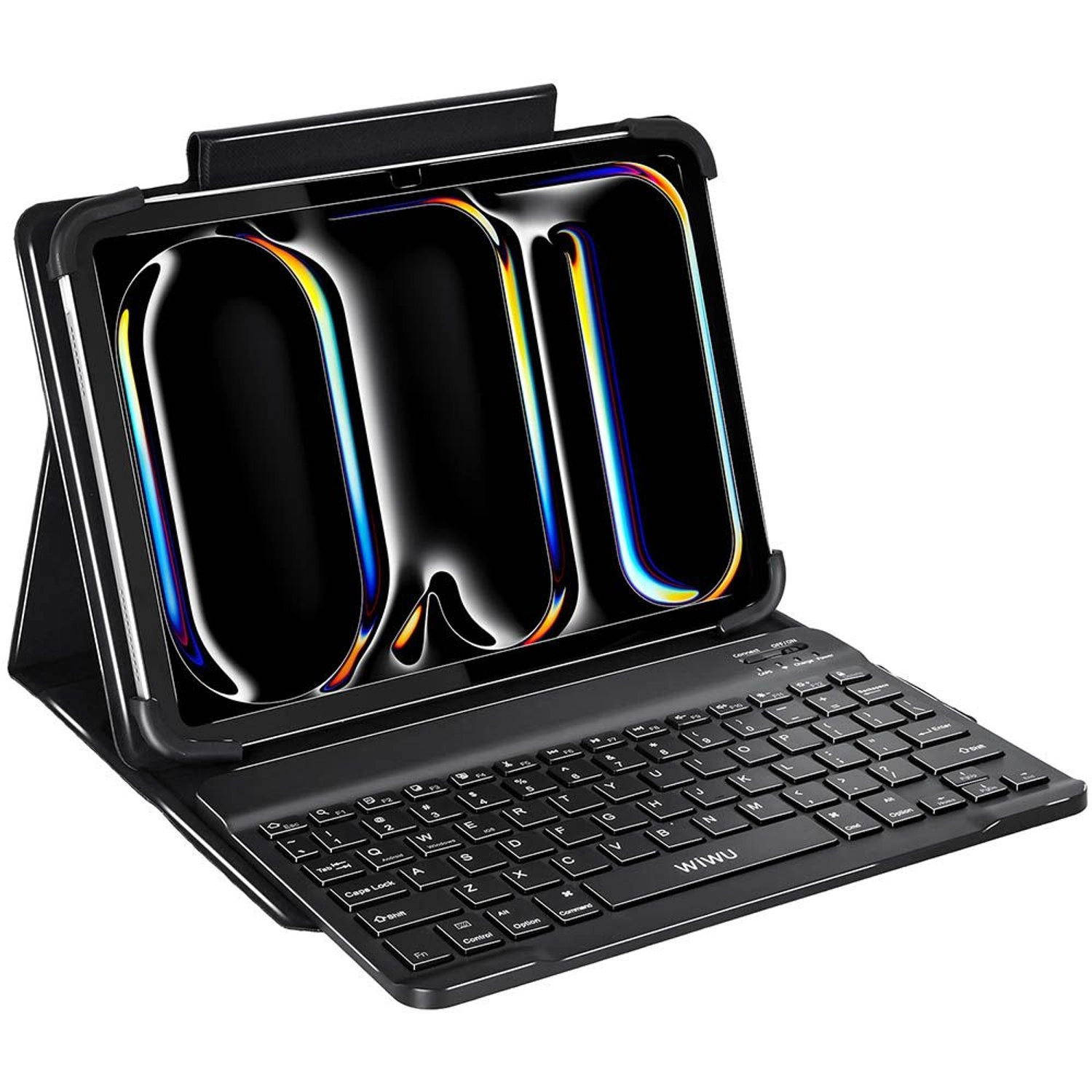 Keyboard Case with Pencil Holder for iPad 7/8-inch