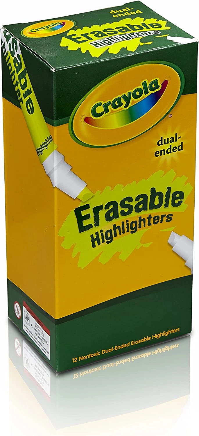 Dual-Ended Erasable Highlighter - 12 Ct. Pack