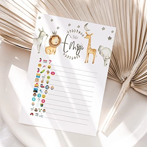 Safari Theme Baby Shower Games - Adult 50.0 Count