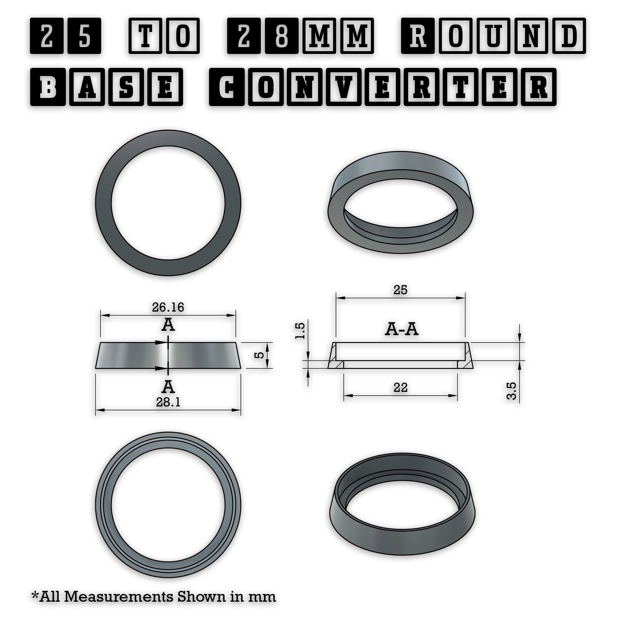 Conversion Rings - 10 pcs