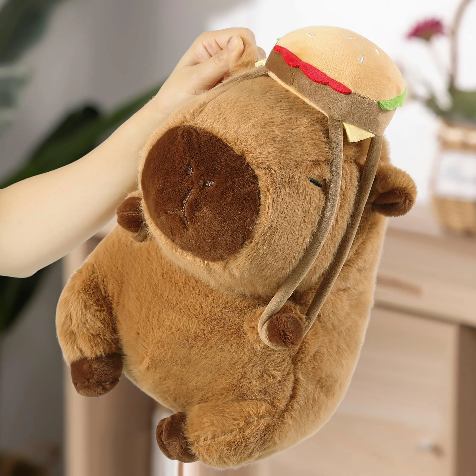 Capybara Plush - 9 inch Strawberry Hat