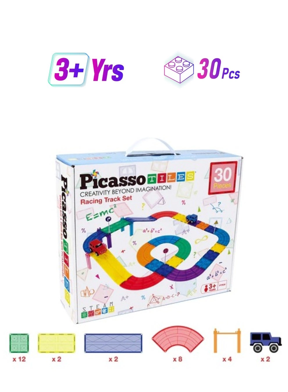 Magnetic Race Car Track - 30 pcs