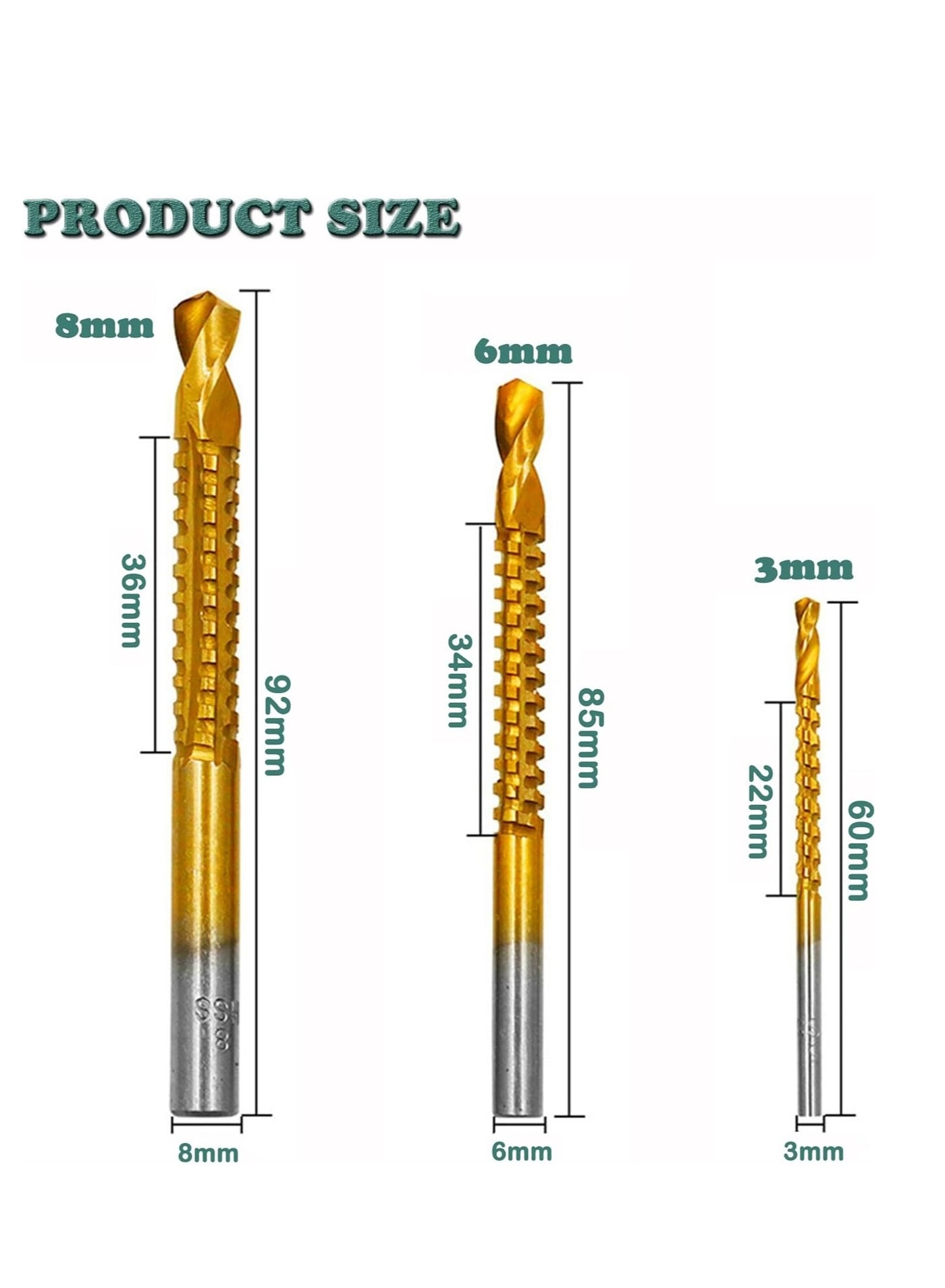 Drill Bit Set - High speed steel 6 Pieces 4-12mm 4-20mm 4-32mm
