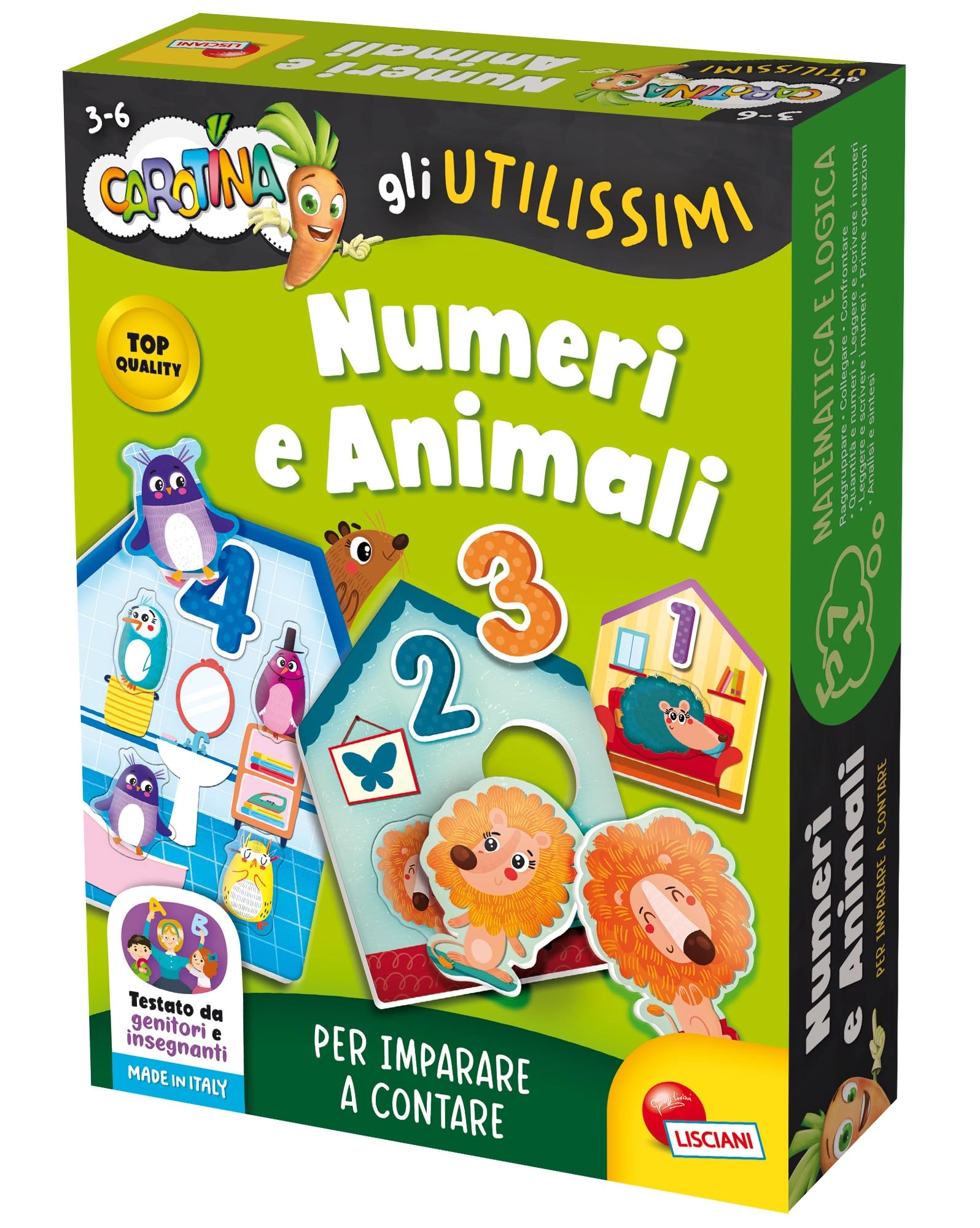 Lisciani Carotina The useful numbers and animals - 3 years and up 1 piece