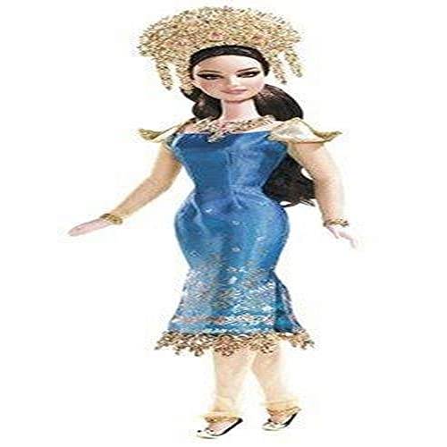 Sumatra Indonesia Doll - Cotton Azure Gown