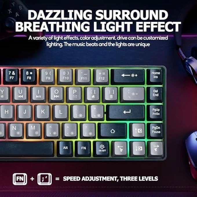 60% Mechanical Gaming Keyboard - Wired