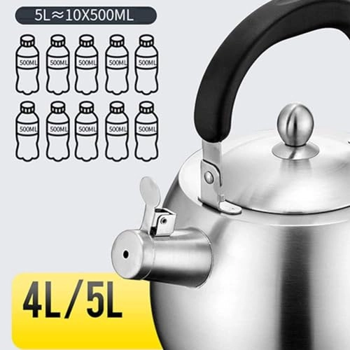 Stovetop Induction Whistling Kettle - 5L