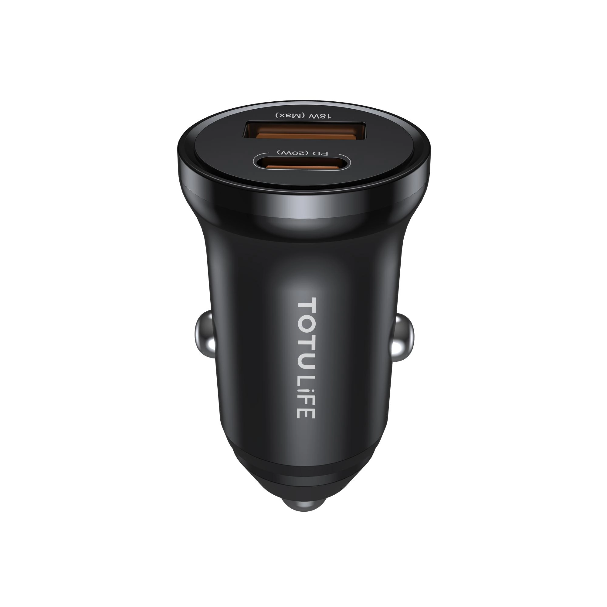 Mini Car Charger - PD 20W QC Black