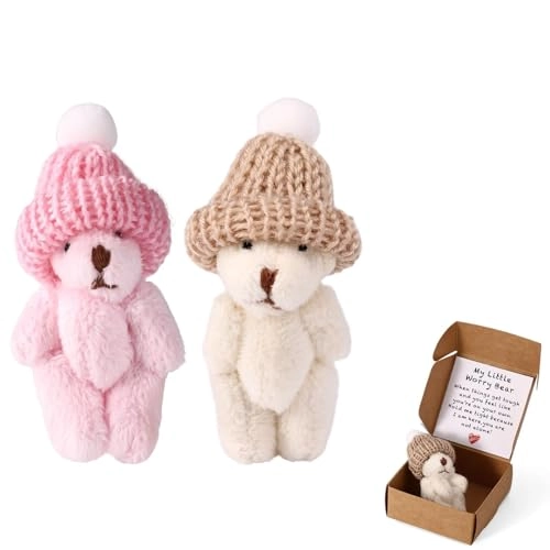 Little Bear in Box - Encouraging Card Pink White Sets