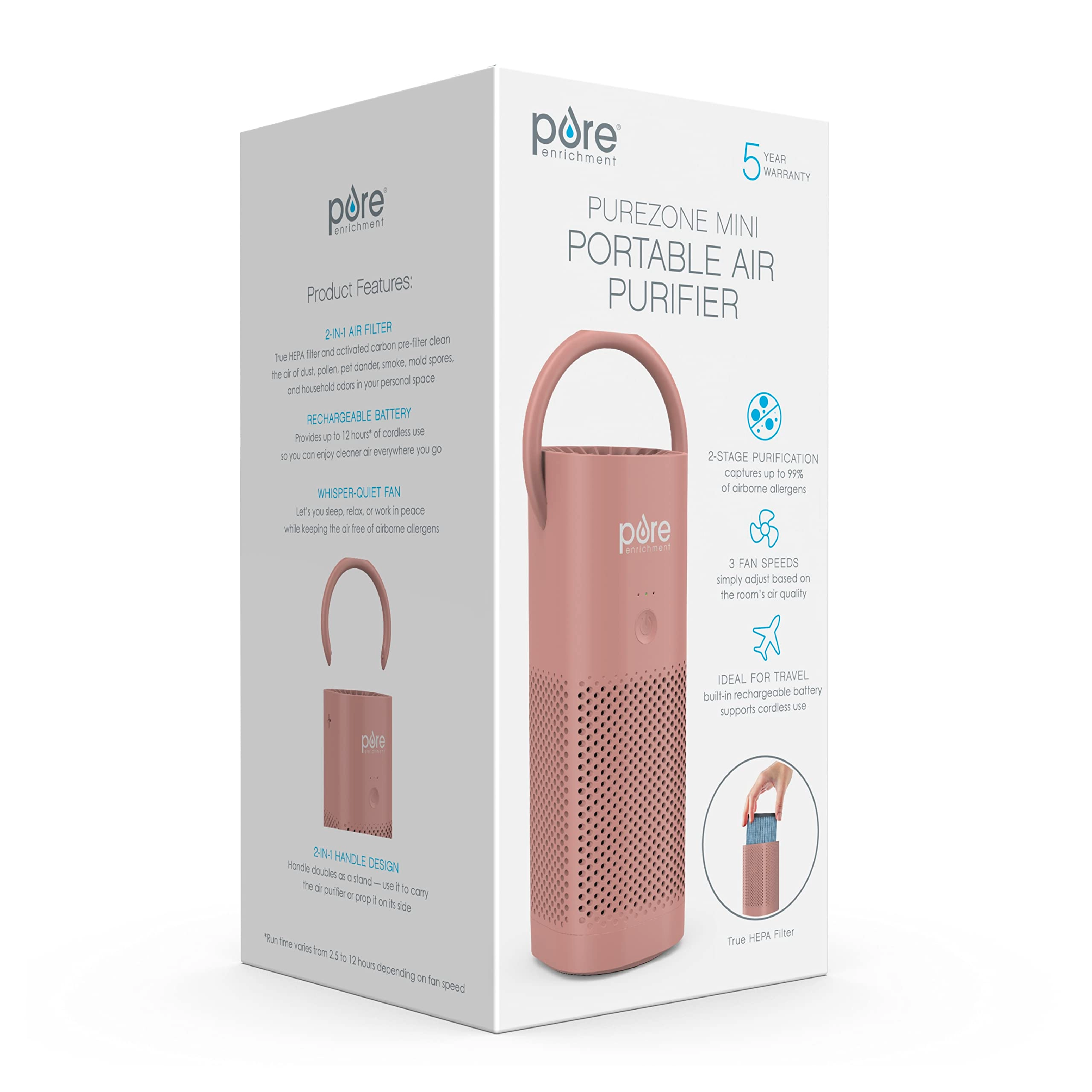 PureZone Mini - True HEPA Portable Cordless