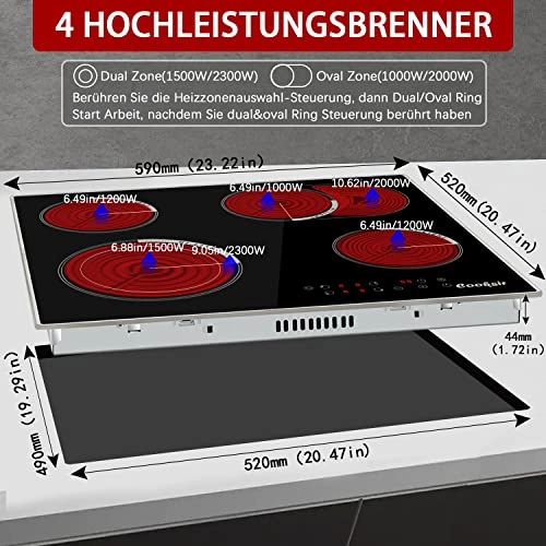 CSC-D46701-AL-BB Ceramic hob