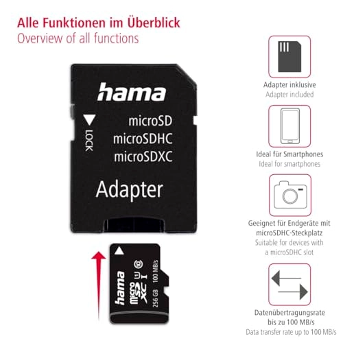 microSDXC - 256GB + SD adapter