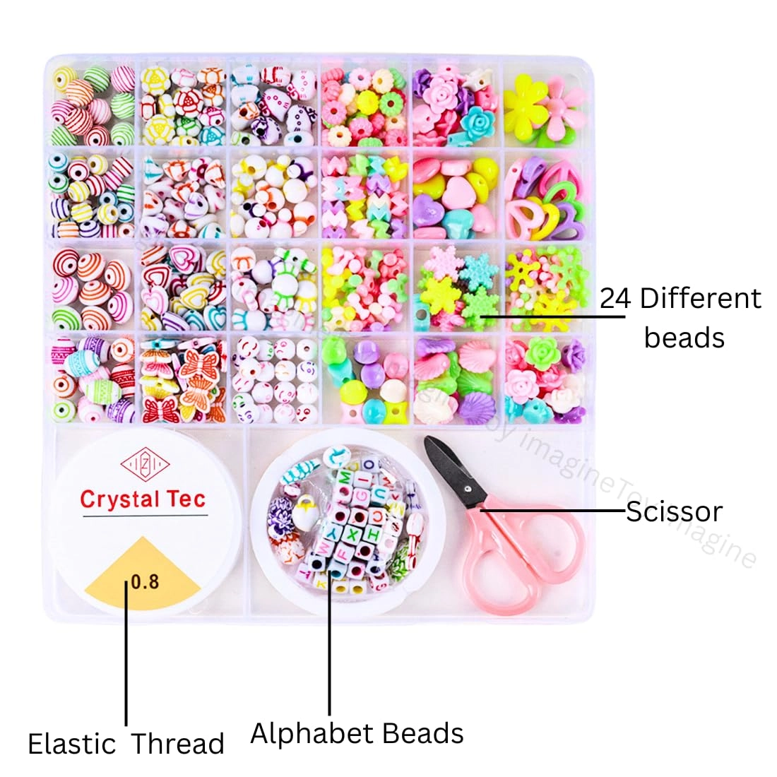 Beads Kit - DIY Bracelet Making Kit for Girls