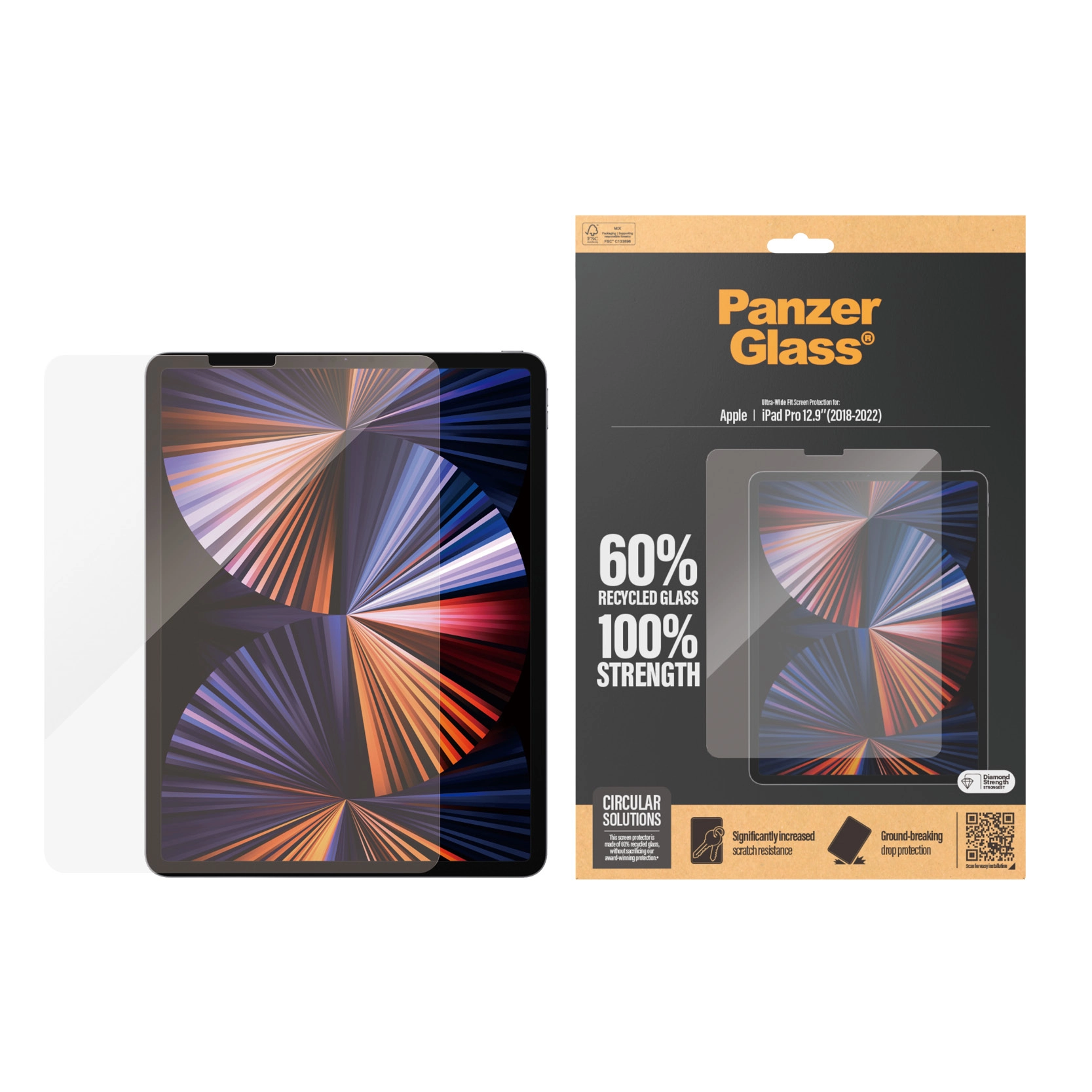 Tempered Glass Screen Protector for iPad Pro 12.9