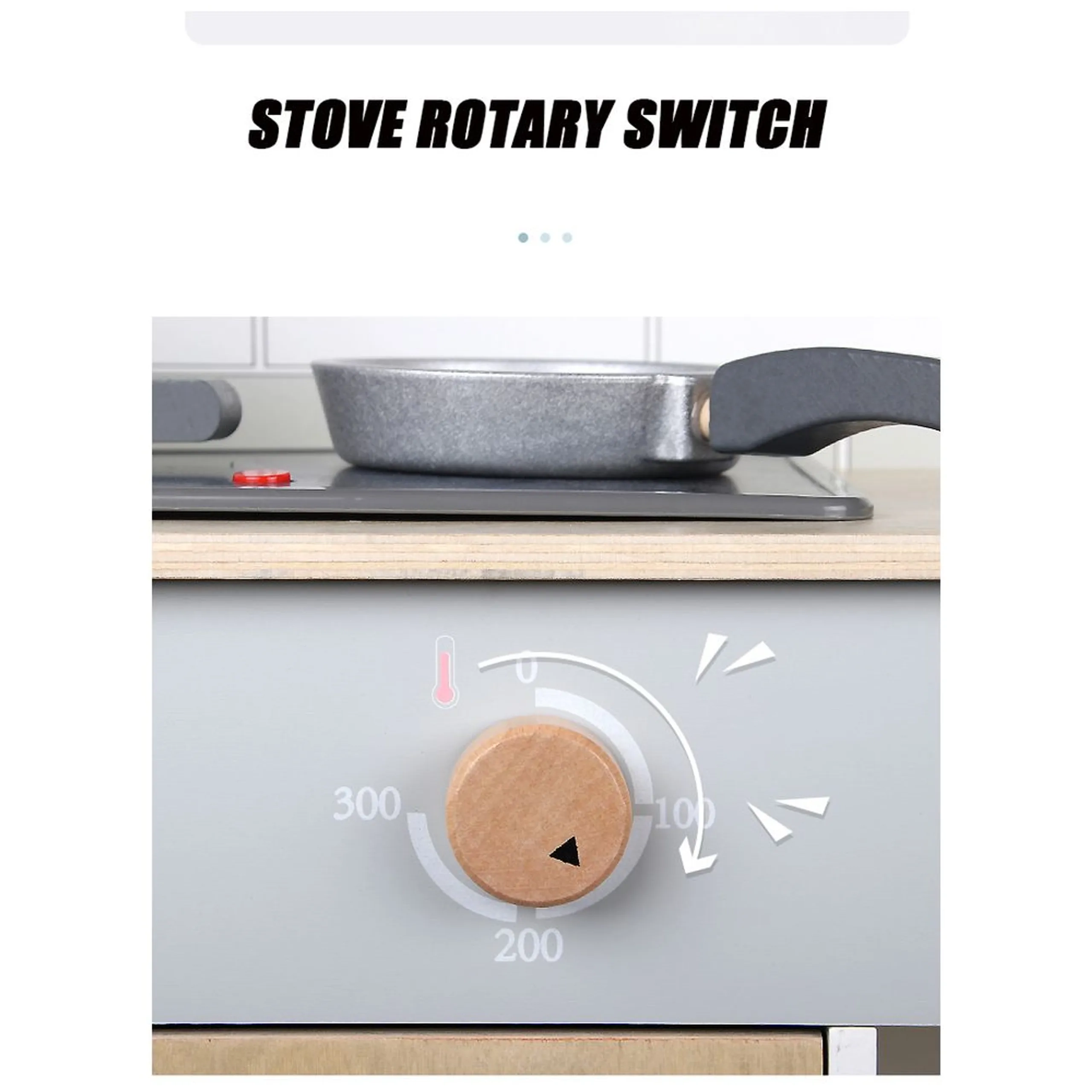 Kids Wooden Kitchen Toy Play Set (5551007-MSN21001)