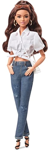 Barbie Signature Style Fully Posable Fashion Doll - Brunette Made to Move