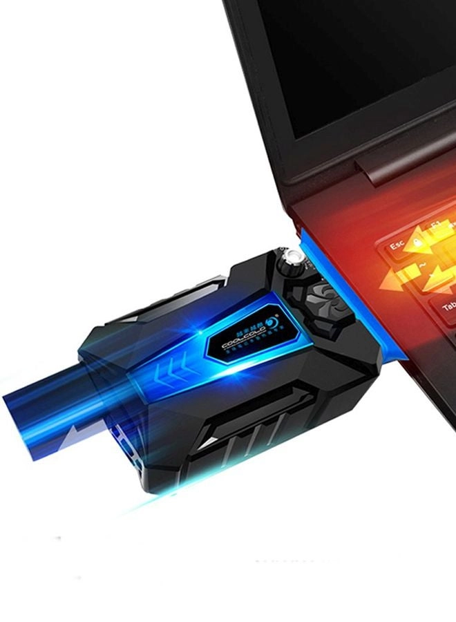 Cooling Fan Radiator - Black/Blue Slim and light weight