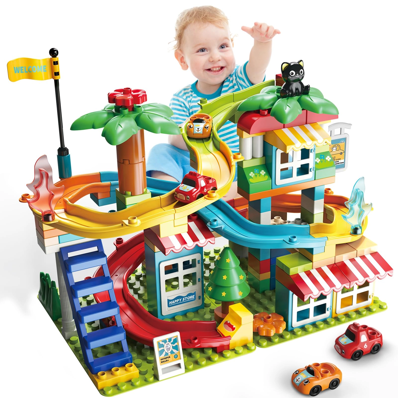 XYNGU Marble Run Building Blocks - 112pcs