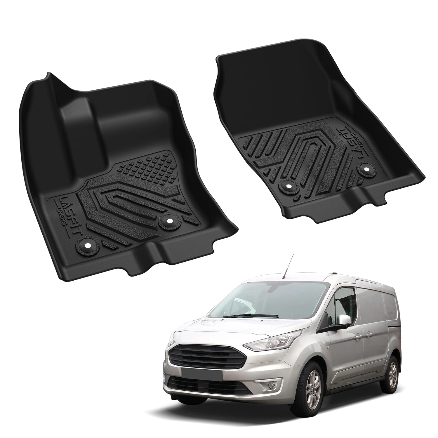 Front Floor Mats for Ford Transit Connect - 2014-2021 1st Row Only