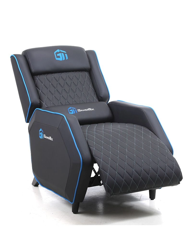 GT-ELITE - Black & Blue Diamond Shape PU Leather