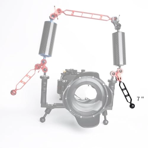 Double Ball Aluminum Alloy Extension Arm - 1" Ball Head Connector 2pack