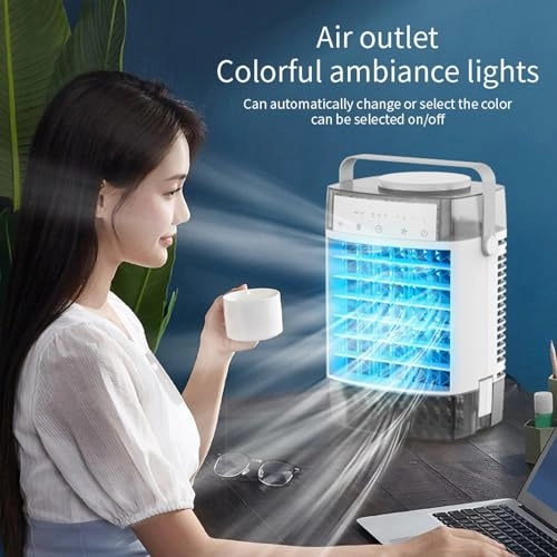 Portable Air Conditioner - 3 Speed 7 Color Nightlight
