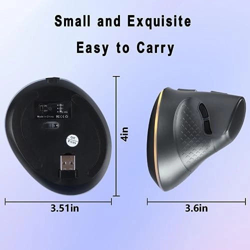 Vertical Ergonomic Mouse - Bluetooth/USB
