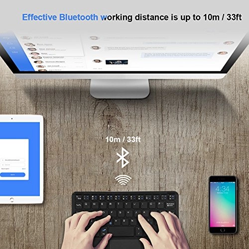 Ultra-Thin Mini Wireless Bluetooth Keyboard - EN Wireless