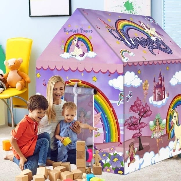 Play Tent House - Large Unicorn Theme