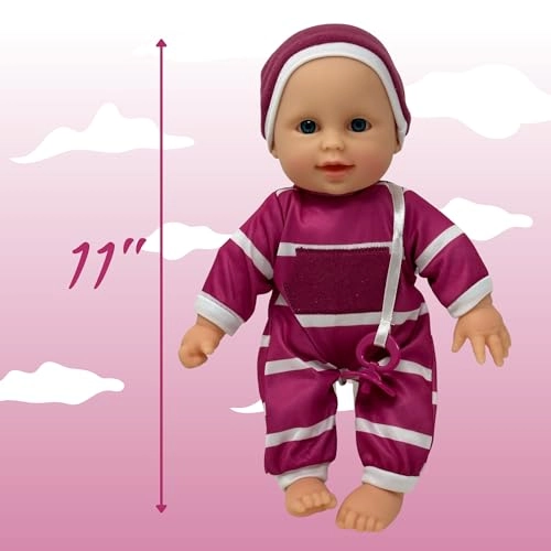 Soft Body Baby Doll - 11 inch Purple