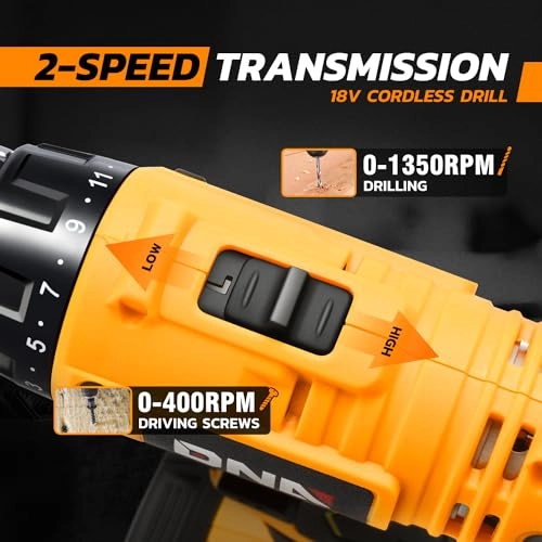 18V Max Variable Speed Cordless Drill/Driver - 1300