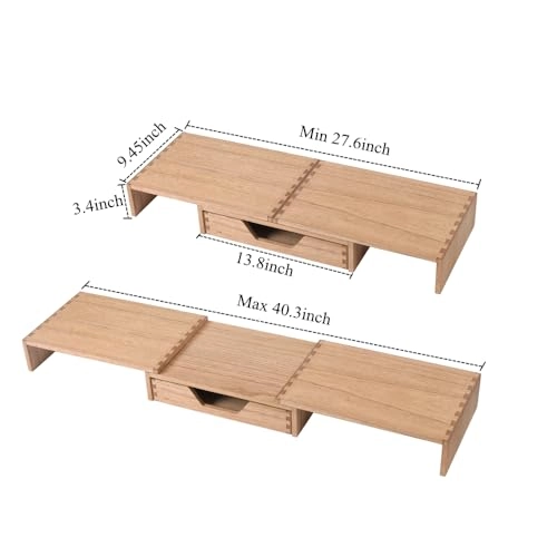 Wood Monitor Stand for Workplace