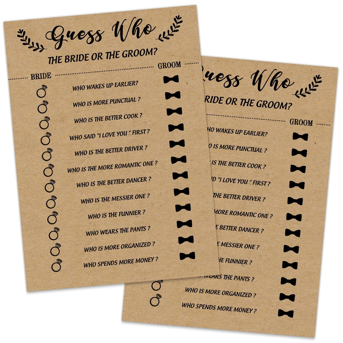 Bridal Shower Game Cards - 30 piece(s)