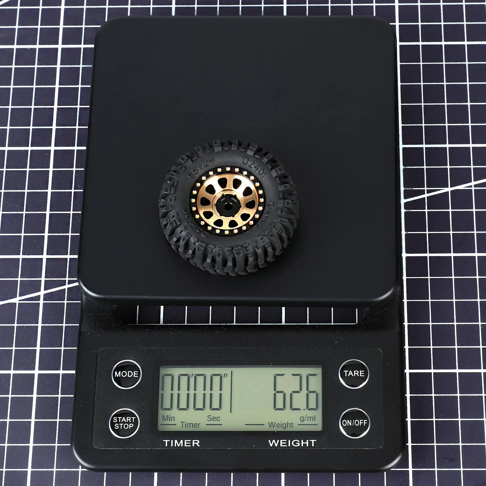 Hex Brass Wheels - 1/24 1/18