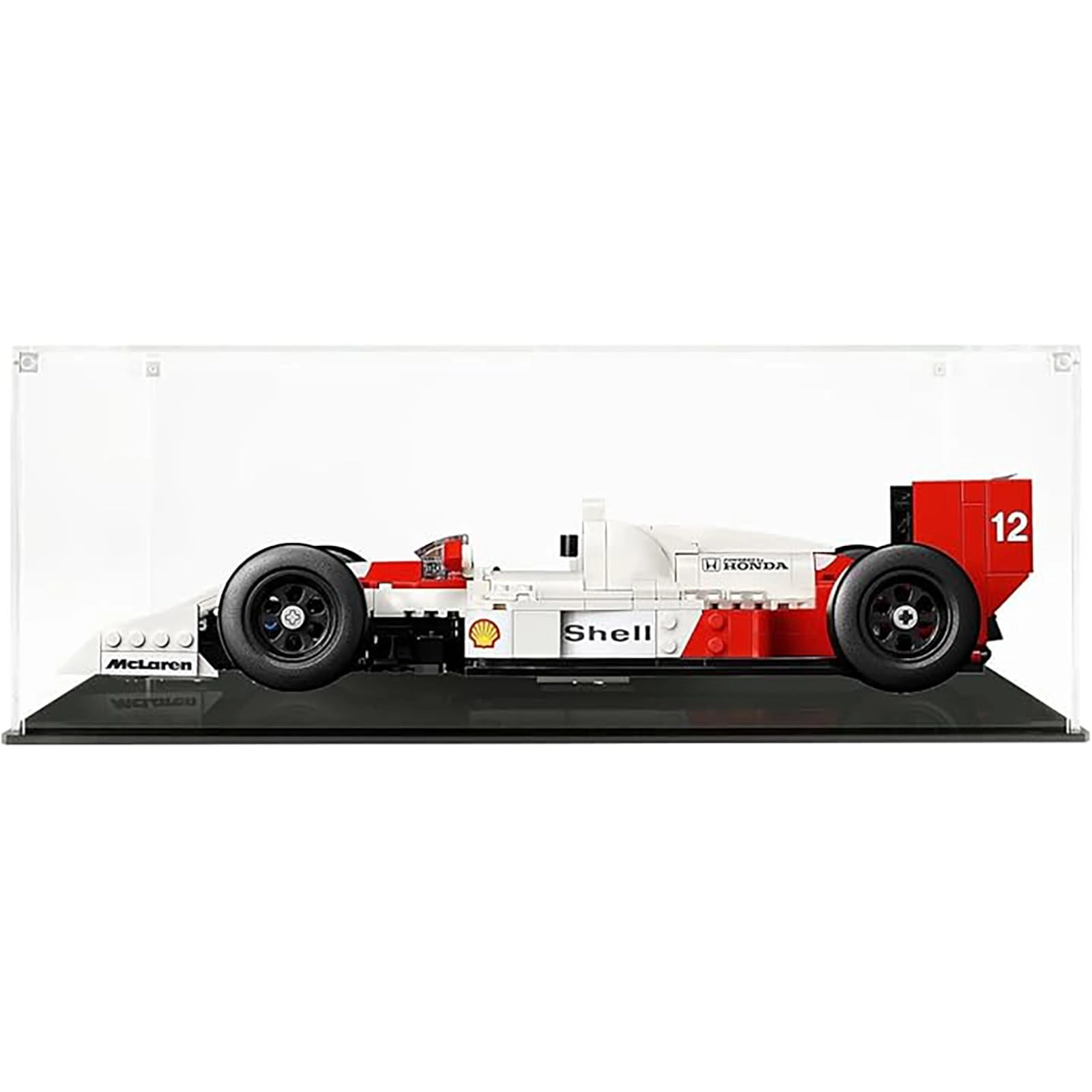 TIANQING Acrylic Display Case for LEGO Icons McLaren MP4/4 & Ayrton Senna Vehicle Set 10330 - 3mm thickness