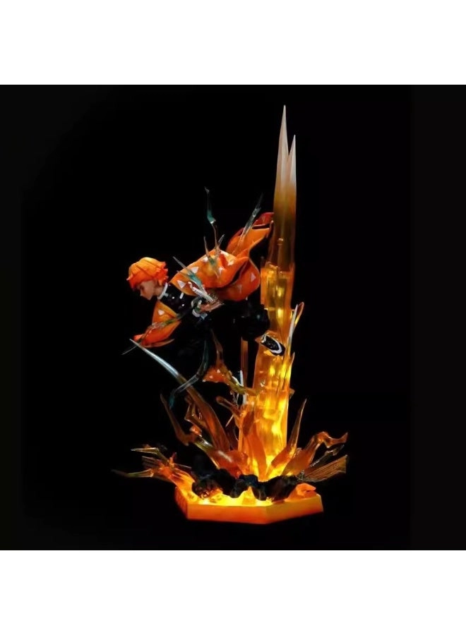 Zenitsu Agatsuma Double Head Sculpture - PVC