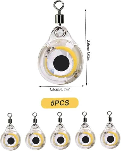 Fisheye Shaped Flasher - 10 Pack Green Mini