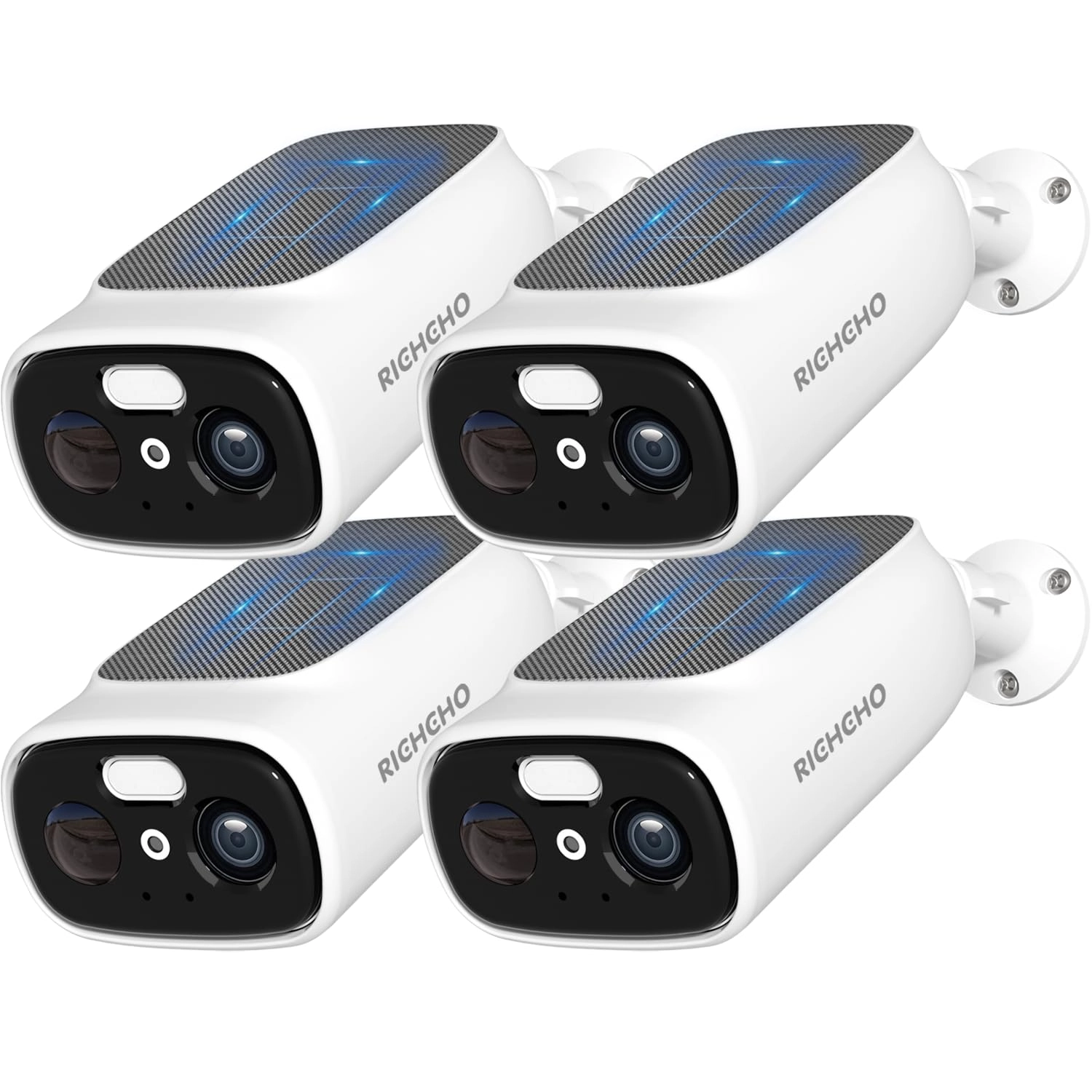 Wireless Outdoor Solar Security Camera 2K Pack